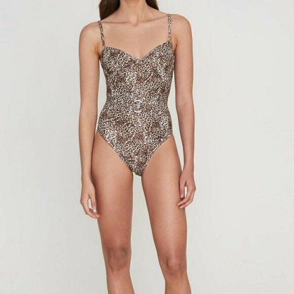 Faithfull The Brand - 10/XL - Women's swim Amalfi One Piece Charlie Leopard 🐆 - Picture 5 of 12